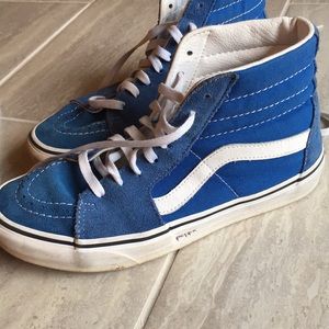 Vans Off The Wall High Top Blue/White (Boys 7.5y)